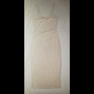 Creme suede dress